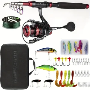 Fishing Rod&Reel Combo Telescopic Pole Kit