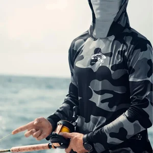 Fishing Hoodie Shirt Men Long Sleeve