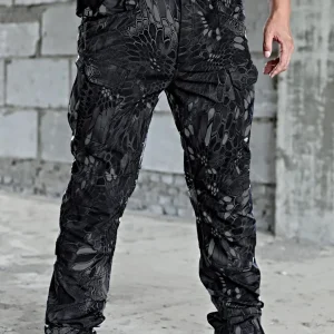 Men Combat Pants With Knee Pads